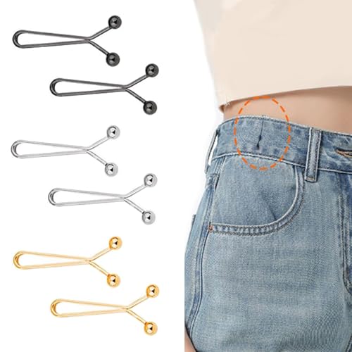 Hosen Taillenspanner, 12 Stück Taillenschnallen Clips, Hose Enger Machen Clip, Kein Nähen Jean Knopfnadeln Knöpfe, Pearl Jean Knopfnadeln, Broschen Pins, Sicherheitsnadeln Hijab für Damen Frauen Hosen Taillenspanner, 12 Stück Taillenschnallen Clips, Hose Enger Machen Clip, Kein Nähen Jean Knopfnadeln Knöpfe, Pearl Jean Knopfnadeln, Broschen Pins, Sicherheitsnadeln Hijab für Damen Frauen von Larfraecy