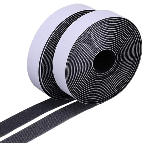 Larfraecy 2 Rollen 5mx25mm Klettband Selbstklebend Extra Stark, Klettverschluss Selbstklebend, Klebe Klettverschluss, Klettklebeband, Outdoor & Indoor, Für Fliegengitter, Couchkissen, Teppich DIY Larfraecy 2 Rollen 5mx25mm Klettband Selbstklebend Extra Stark, Klettverschluss Selbstklebend, Klebe Klettverschluss, Klettklebeband, Outdoor & Indoor, Für Fliegengitter, Couchkissen, Teppich DIY von Larfraecy