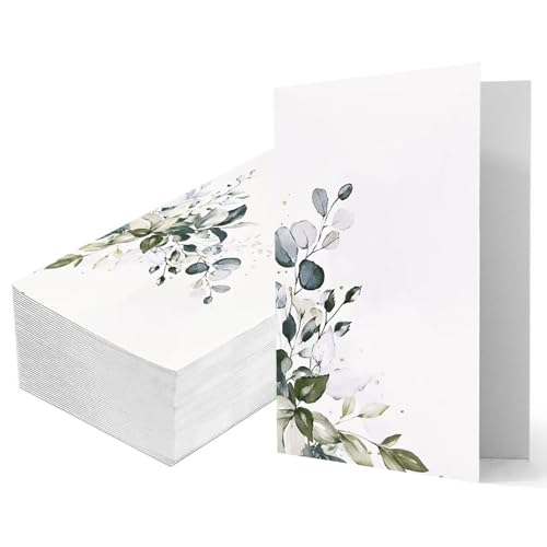 Larfraecy Elegante Hochzeits-Platzkarten, Blätter, Namenskarten für den Tisch, faltbare Namenskarten für Hochzeit, Tischdekoration, Geburtstag, Weihnachten, Party-Dekorationen, 50 Stück von Larfraecy