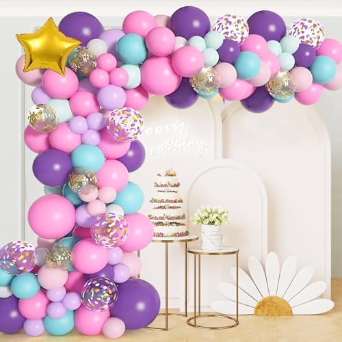 Larfraecy Rosa Gold Luftballons Girlande 127 Stück Ballon Bogen Kit Luftballons Geburtstag Party Deko Set Stern-Folienballons für Geburtstag Party Dekoration, Babyparty, Verlobung,Hochzeit Larfraecy Rosa Gold Luftballons Girlande 127 Stück Ballon Bogen Kit Luftballons Geburtstag Party Deko Set Stern-Folienballons für Geburtstag Party Dekoration, Babyparty, Verlobung,Hochzeit von Larfraecy