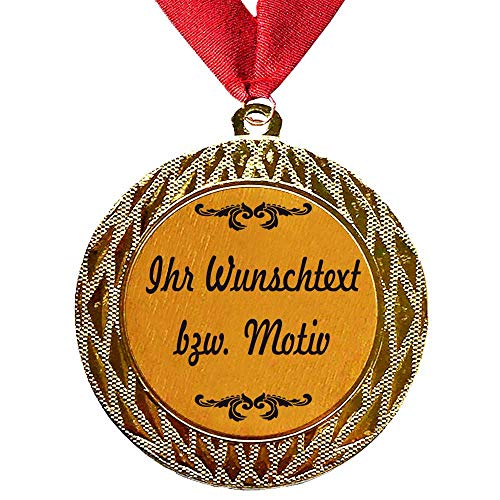 Larius Group Medaille Orden 15 Jahre zusammen Hochzeitzeit Hochzeitzeitsgeschenk Geschenk Auszeichnung Ehrenorden Wunschtext (mit Wunschtext und Halsband) von Larius Group