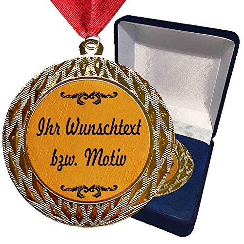 Larius Group Medaille Orden 10 Jahre zusammen Hochzeitzeit Hochzeitzeitsgeschenk Geschenk Auszeichnung Ehrenorden Wunschtext (mit Wunschtext und Schachtel) von Larius