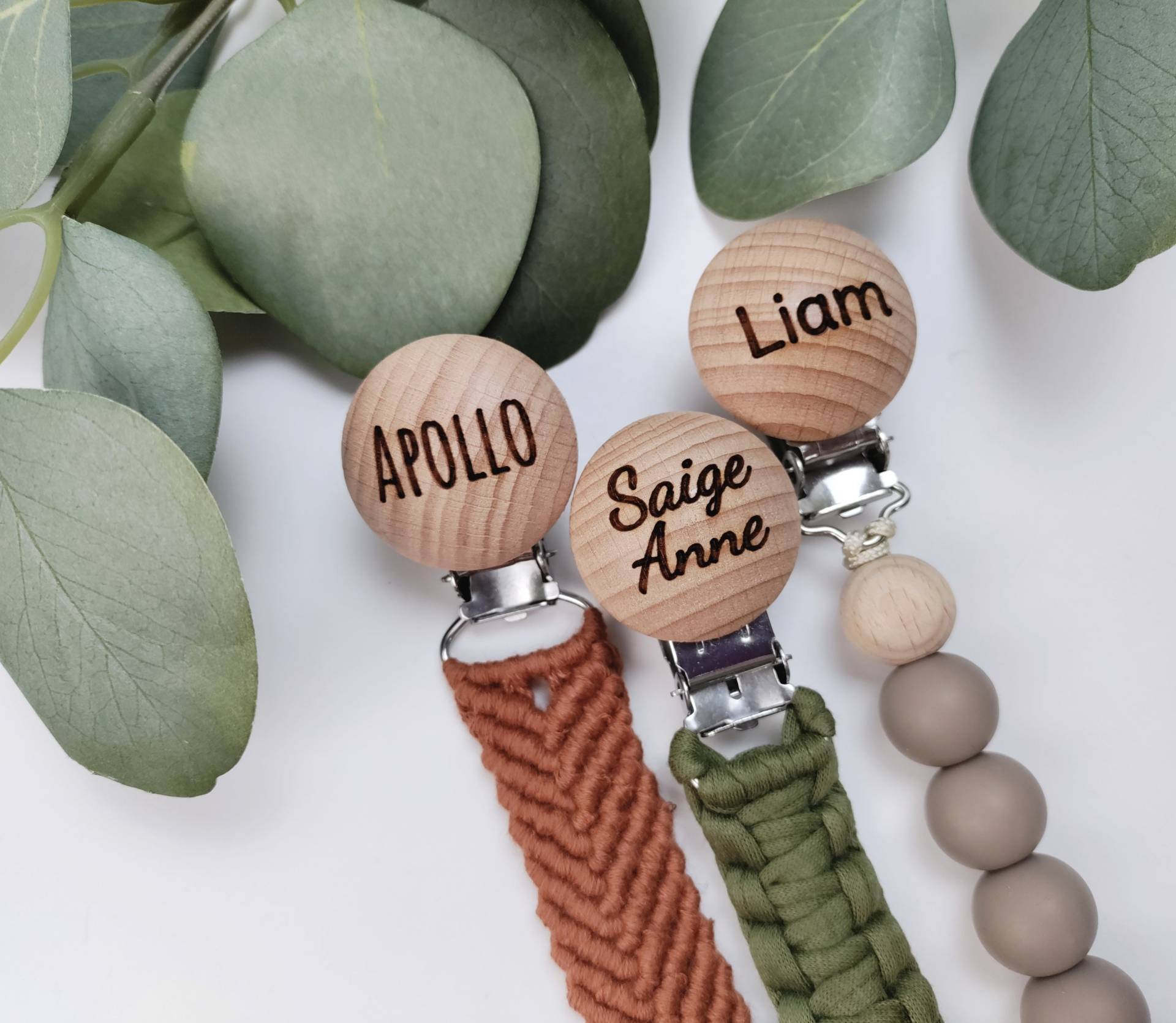 Personalisierte Schnullerclip/Silikon-Schnullerclip Musselin-Schnullerclip Baby Geschenke Lätzchen Benutzerdefinierte Personalisierte Schnullerclip/Silikon-Schnullerclip Musselin-Schnullerclip Baby Geschenke Lätzchen Benutzerdefinierte von LarkandLullaby