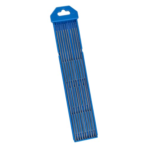 Laroal Wolframelektroden zum Wig-Schweißen, Lanthan, 2% Lanthan, Wolframelektrode WL20, Blaue Spitze für AC-Wig-Schweißen (10 Stück, 1,6 mm x 175 mm) von Laroal