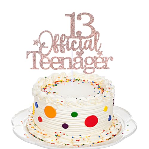 1 Packung Geburtstagsdekoration für 13. Geburtstag, Dekoration für Jungen zum 13. Geburtstag, offizieller Tortenaufsatz für Teenager, glitzernd, 13. Geburtstag, Kuchendekoration für 1 Packung Geburtstagsdekoration für 13. Geburtstag, Dekoration für Jungen zum 13. Geburtstag, offizieller Tortenaufsatz für Teenager, glitzernd, 13. Geburtstag, Kuchendekoration für von Larrel