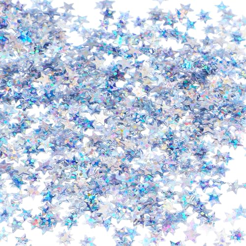 30g Silber Konfetti Glitzer Stern Konfetti Pailletten Glitzer Konfetti Tischkonfettis Metallic Folie Sterne Pailletten Stern Party Dekorationen für Geburtstag Hochzeit Festival Dekorationen DIY (30 30g Silber Konfetti Glitzer Stern Konfetti Pailletten Glitzer Konfetti Tischkonfettis Metallic Folie Sterne Pailletten Stern Party Dekorationen für Geburtstag Hochzeit Festival Dekorationen DIY (30 von Larrel