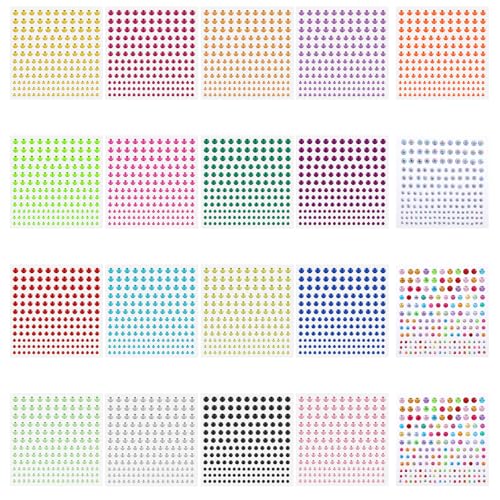 Larrel 3300 Stück Glitzersteine Selbstklebend, 3/4/5/6 mm Glitzernde Strass Aufkleber Acryl Gesicht Glitzersteine Selbstklebende Deko-Strasssteine für Gesichts-Make-up, Nageldekoration, DIY Basteln Larrel 3300 Stück Glitzersteine Selbstklebend, 3/4/5/6 mm Glitzernde Strass Aufkleber Acryl Gesicht Glitzersteine Selbstklebende Deko-Strasssteine für Gesichts-Make-up, Nageldekoration, DIY Basteln von Larrel