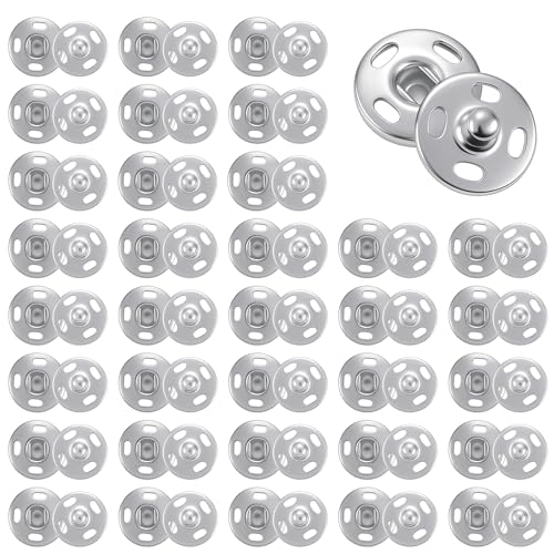 Larrel 50 Stück Annähen Druckknöpfe aus Metall, 8,5 mm Silber Metall Druckknöpfe zum AnnähenDruckknopf Nähen Druckknöpfezum Annähen Nähreparatur für Kleidern, Blusen, Handwerk, DIY, Handtasche Larrel 50 Stück Annähen Druckknöpfe aus Metall, 8,5 mm Silber Metall Druckknöpfe zum AnnähenDruckknopf Nähen Druckknöpfezum Annähen Nähreparatur für Kleidern, Blusen, Handwerk, DIY, Handtasche von Larrel