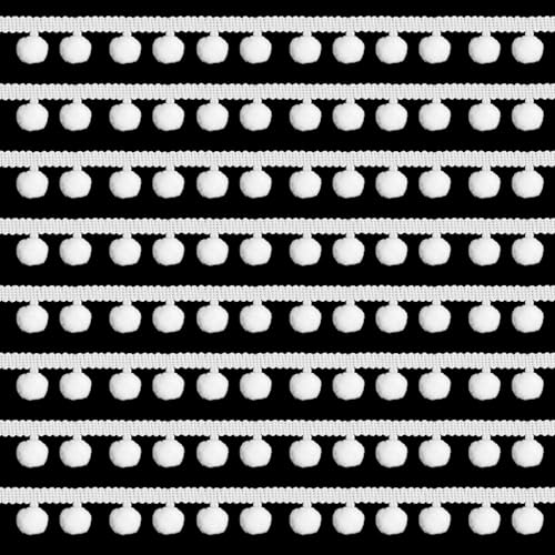 Pompons, Fransenborte, Bommel, Fransen, Stoffborte, Nähbänder, Basteln, Pompons, Quaste, Spitzenverzierungen für Bastelarbeiten, Vorhang, Kleidung, Heimdekoration, 20 Meter Pompons, Fransenborte, Bommel, Fransen, Stoffborte, Nähbänder, Basteln, Pompons, Quaste, Spitzenverzierungen für Bastelarbeiten, Vorhang, Kleidung, Heimdekoration, 20 Meter von Larrel