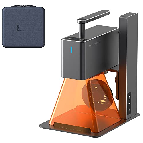 LaserPecker L2 Graviermaschine Laser Gravur Gerät 5W 36000mm/min Tragbar Laser Schneidemaschine Lasergravur Maschine Bluetooth Laser Engraver für Holz Papier Glas - mit Schutztasche von LaserPecker
