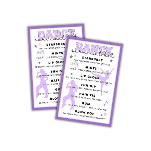 Dance Team Survival Kit Karten 30 Stück 10,2 x 15,2 cm Listenetiketten Notfall-Willkommensrückseite Reise Cheer Girls Ausdrucke für Trainer, Lehrer, Goodie Bag Dance Team Survival Kit Karten 30 Stück 10,2 x 15,2 cm Listenetiketten Notfall-Willkommensrückseite Reise Cheer Girls Ausdrucke für Trainer, Lehrer, Goodie Bag von Lashicorn