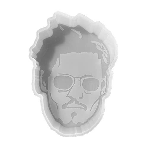 Johnny Depp Freshie Silikonform | Größe 8,5 cm breit x 13,5 cm lang x 2,5 cm tief | Freshie Formen | Silikonform für Frische, Seife, Harz, Kerzen von Lashicorn