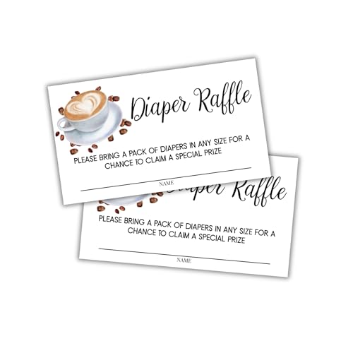 Kaffee-Brauwindeln für Babypartys, 50 Stück, 5,1 x 8,9 cm, bringt jede Größe für Chance, Einladungen zu gewinnen, Brauen Turm Bücher für Spiel-Bauchratschläge Kaffee-Brauwindeln für Babypartys, 50 Stück, 5,1 x 8,9 cm, bringt jede Größe für Chance, Einladungen zu gewinnen, Brauen Turm Bücher für Spiel-Bauchratschläge von Lashicorn