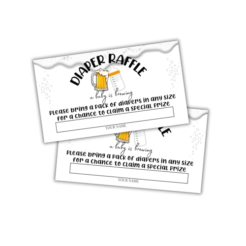 Lashicorn Bierbrauwindeln, Tombola, Babyparty, 5,1 x 8,9 cm, bringt jede Größe für die Chance, Einladungen zu gewinnen, Brauturm-Bücher für Spiele, Bauchratschläge Lashicorn Bierbrauwindeln, Tombola, Babyparty, 5,1 x 8,9 cm, bringt jede Größe für die Chance, Einladungen zu gewinnen, Brauturm-Bücher für Spiele, Bauchratschläge von Lashicorn