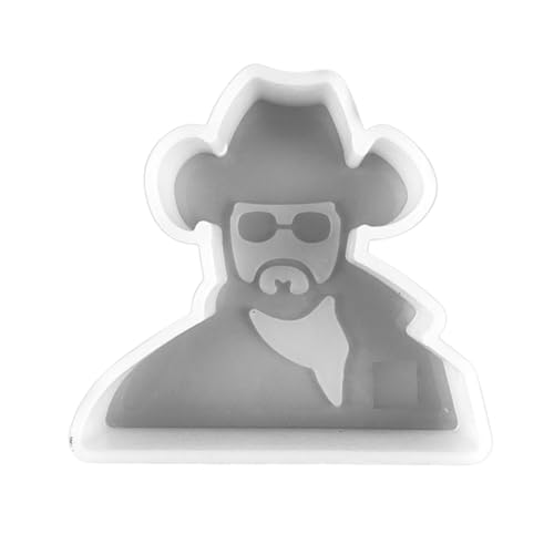 Cowboy-Silikonform | Rip Crafting Mold für Frische, Epoxid und Seife | 10,8 cm breit x 10,2 cm lang x 2,5 cm tief | Send Rip | Y-Ummantelung ofenfest von Lashicorn