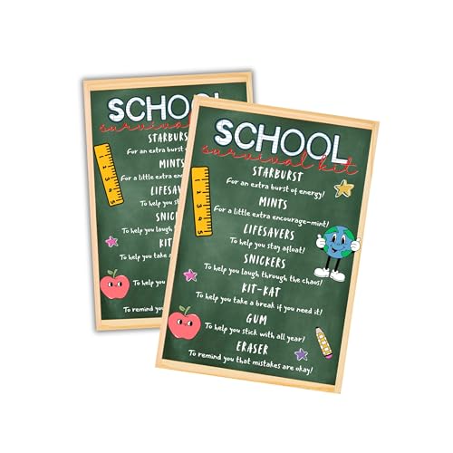 Schullehrer-Survival-Karten, 30 Stück, 10,2 x 15,2 cm, für den Schulanfang, hohe Elementarliste, Etiketten, Notfall, Willkommensausdrucke für Eltern, Studenten Schullehrer-Survival-Karten, 30 Stück, 10,2 x 15,2 cm, für den Schulanfang, hohe Elementarliste, Etiketten, Notfall, Willkommensausdrucke für Eltern, Studenten von Lashicorn