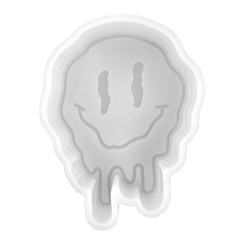 Smiley Face Melting Melt Drip Freshie Silikonform für Duft-Aroma-Perlen, 9,9 cm T x 7,4 cm B x 2 cm T. Southern Smile Cowboyhut Teen Harz, Kerze, Seife, Freshie ofenfest, hitzebeständig bis 400 °C F von Lashicorn