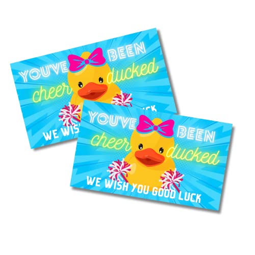 You've Been Cheer Ducked Tags Karten für Cheer Competition Cheer Game | 50 Stück | Befestigung an Pom Pom Gummienten Auto Spiel Nationals Duck Duck Cheer You've Been Cheer Ducked Tags Karten für Cheer Competition Cheer Game | 50 Stück | Befestigung an Pom Pom Gummienten Auto Spiel Nationals Duck Duck Cheer von Lashicorn