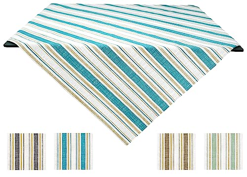 Lashuma Tischdecke blau, hochwertige eckige Tischwäsche 80x80 cm, Baumwolldecke für den Tisch von Lashuma