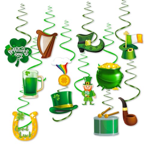 Buntes Partyzubehör für eine lustige gefüllte Feier, irische Themen-Dekoration, Ballon-Dekor, Heimdekoration für Patricks Day von Laspi