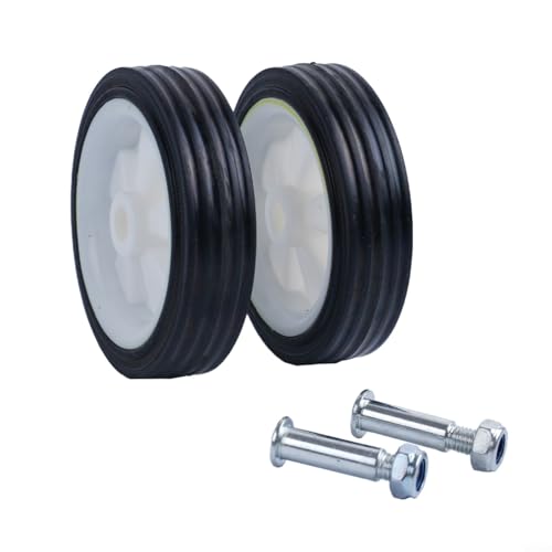 Lastdaytime Luftkompressor-Ersatzrollen mit Schrauben für Luftkompressor, Ersatzteil, Durchmesser Loch 12 mm (2 Stück 12,7 cm Rad) von Lastdaytime