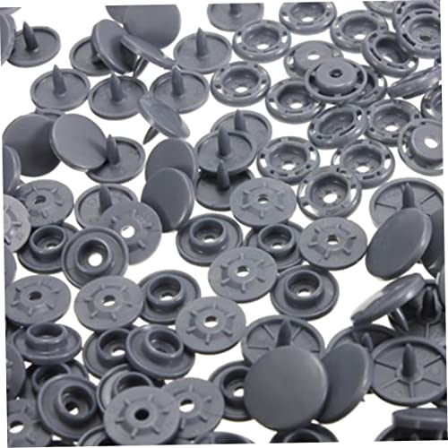 100 PCs Schnappknopf Kunststoff Poppers Snap Befesternte Knöpfe für DIY -Kleidung Zubehör graue Kunststoffknöpfe 100 PCs Schnappknopf Kunststoff Poppers Snap Befesternte Knöpfe für DIY -Kleidung Zubehör graue Kunststoffknöpfe von Latebebebe