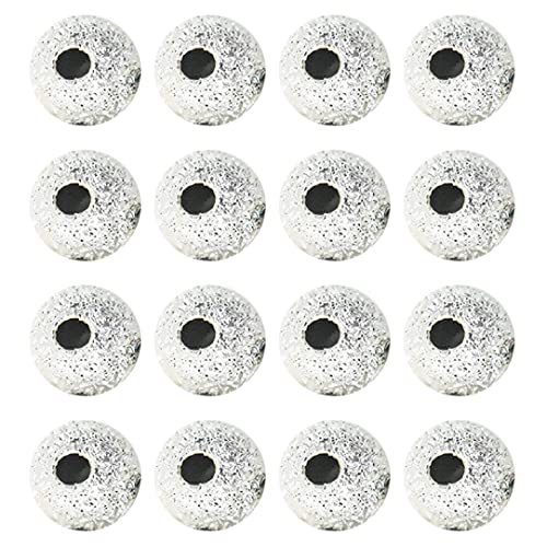 8 mm silberplattierte Abstandshalterperlen Glitzerfolie Look -Runden -Perlenperlen mit Loch für Handwerksschmuck - 50pcs Ound Perle Perle 8 mm silberplattierte Abstandshalterperlen Glitzerfolie Look -Runden -Perlenperlen mit Loch für Handwerksschmuck - 50pcs Ound Perle Perle von Latebebebe