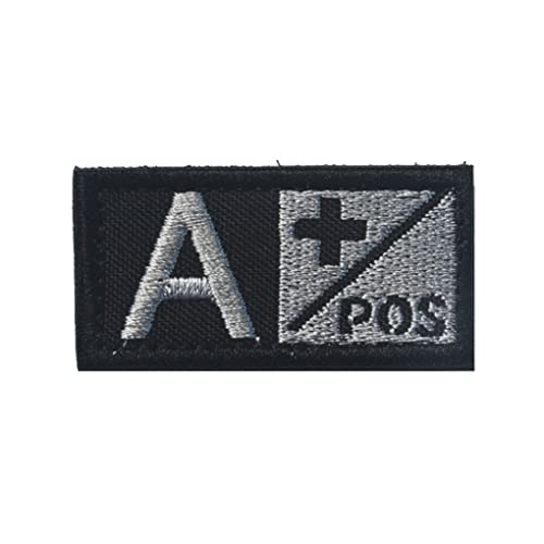 Blutgruppe Abzeichen Nylon gestickt Moral Emblem Applizes Dekorative Patches Typ A POS Sticked Abzeichen von Latebebebe