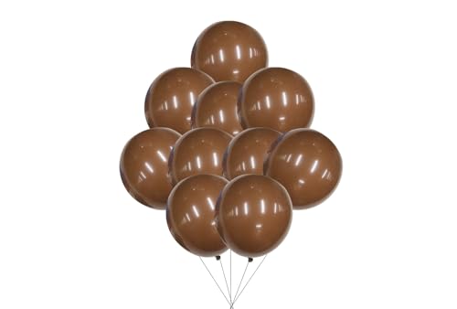 12 inches (30 cm) Thickened Matte Balloons - 50 pieces Natural Latex Balloons - 3.2g/piece (Coffee) von Latex Bros