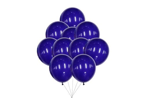 12 inches (30 cm) Thickened Matte Balloons - 50 pieces Natural Latex Balloons - 3.2g/piece (Dark Purple) von Latex Bros