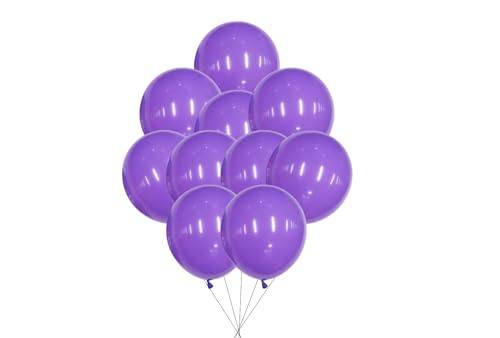 12 inches (30 cm) Thickened Matte Balloons - 50 pieces Natural Latex Balloons - 3.2g/piece (Light Purple) von Latex Bros