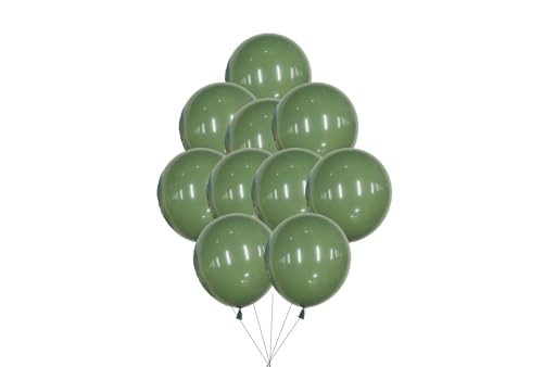 12 inches (30 cm) Thickened Matte Balloons - 50 pieces Natural Latex Balloons - 3.2g/piece (Avocado Green) von Latex Bros
