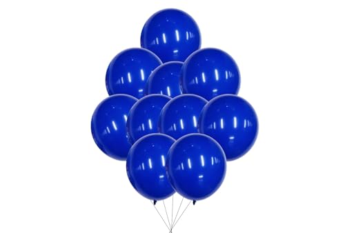 12 inches (30 cm) Thickened Matte Balloons - 50 pieces Natural Latex Balloons - 3.2g/piece (Dark Blue) von Latex Bros