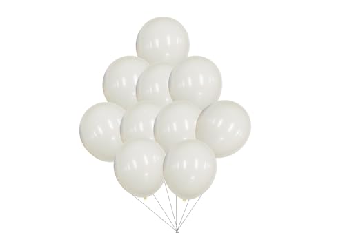 12 inches (30 cm) Thickened Matte Balloons - 50 pieces Natural Latex Balloons - 3.2g/piece (Ivory) von Latex Bros