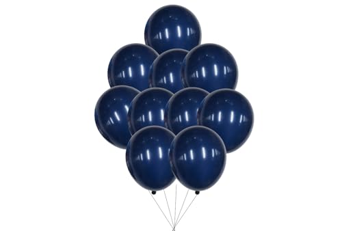 12 inches (30 cm) Thickened Matte Balloons - 50 pieces Natural Latex Balloons - 3.2g/piece (Navy Blue) von Latex Bros