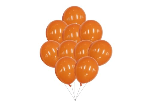 12 inches (30 cm) Thickened Matte Balloons - 50 pieces Natural Latex Balloons - 3.2g/piece (Orange) von Latex Bros