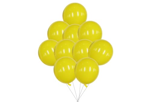 12 inches (30 cm) Thickened Matte Balloons - 50 pieces Natural Latex Balloons - 3.2g/piece (Yellow) von Latex Bros