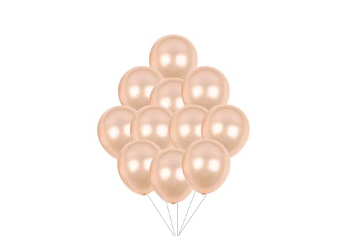 12 inches (30 cm) Thickened Metallic Balloons - 50 pieces Natural Latex Balloons - 3.2g/piece (Metallic Champagne) von Latex Bros