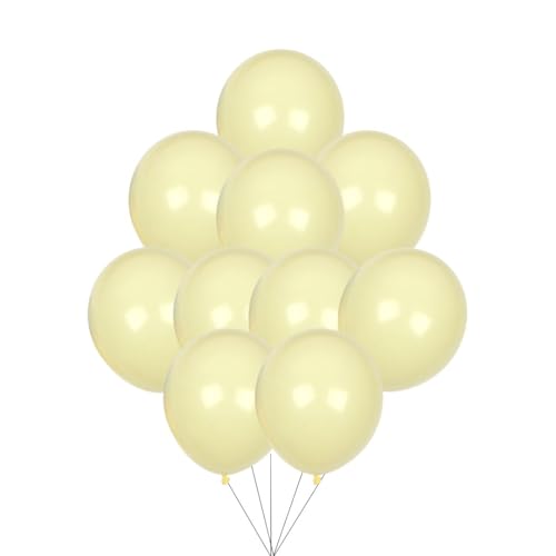 12 inches (30 cm) Thickened Pastel Balloons - 50 pieces Natural Latex Balloons - 3.2g/piece (Pastel Yellow) von Latex Bros