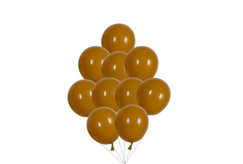 12 inches (30 cm) Thickened Retro Balloons - 50 pieces Natural Latex Balloons - 3.2g/piece (Caramel) von Latex Bros