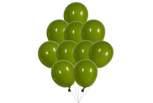 12 inches (30 cm) Thickened Retro Balloons - 50 pieces Natural Latex Balloons - 3.2g/piece (Matcha) von Latex Bros