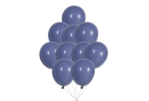 12 inches (30 cm) Thickened Retro Balloons - 50 pieces Natural Latex Balloons - 3.2g/piece (Retro Blue) von Latex Bros