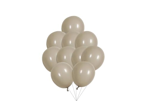 12 inches (30 cm) Thickened Retro Balloons - 50 pieces Natural Latex Balloons - 3.2g/piece (Sand White) von Latex Bros