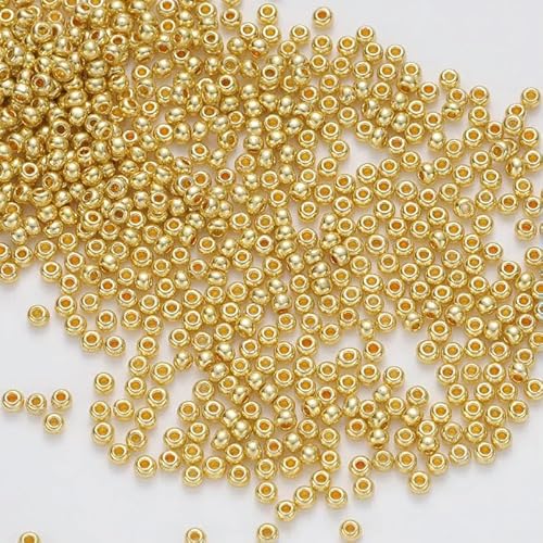 900 Stück wasserdichte farbige Glasperlen für Handarbeiten, 10 g/Beutel, 2 mm, Glas-Rocailles, kleine Rocailles-Perlen von Lationday