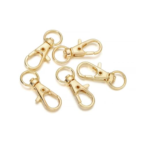 Lationday 10 Stück 1,5 drehbare Karabinerverschluss-Verbindungsstücke, Federschnallen-Clips für Tasche, Gürtel, Hundeketten, Schmuckherstellung, Basteln Lationday 10 Stück 1,5 drehbare Karabinerverschluss-Verbindungsstücke, Federschnallen-Clips für Tasche, Gürtel, Hundeketten, Schmuckherstellung, Basteln von Lationday