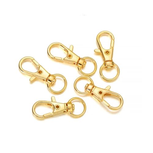 Lationday 10 Stück 1,5 drehbare Karabinerverschluss-Verbindungsstücke, Federschnallen-Clips für Tasche, Gürtel, Hundeketten, Schmuckherstellung, Basteln Lationday 10 Stück 1,5 drehbare Karabinerverschluss-Verbindungsstücke, Federschnallen-Clips für Tasche, Gürtel, Hundeketten, Schmuckherstellung, Basteln von Lationday