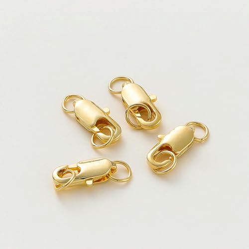 Lationday 10-teiliges Schmuckherstellungs-Set, Karabinerverschlüsse, offene Binderinge, DIY-Stecker für Armbänder, Bastelprojekte, Schmuckzubehör von Lationday