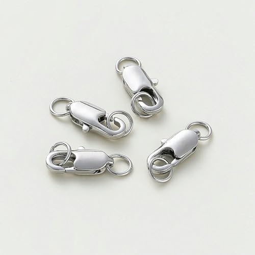 Lationday 10-teiliges Schmuckherstellungs-Set, Karabinerverschlüsse, offene Binderinge, DIY-Stecker für Armbänder, Bastelprojekte, Schmuckzubehör Lationday 10-teiliges Schmuckherstellungs-Set, Karabinerverschlüsse, offene Binderinge, DIY-Stecker für Armbänder, Bastelprojekte, Schmuckzubehör von Lationday