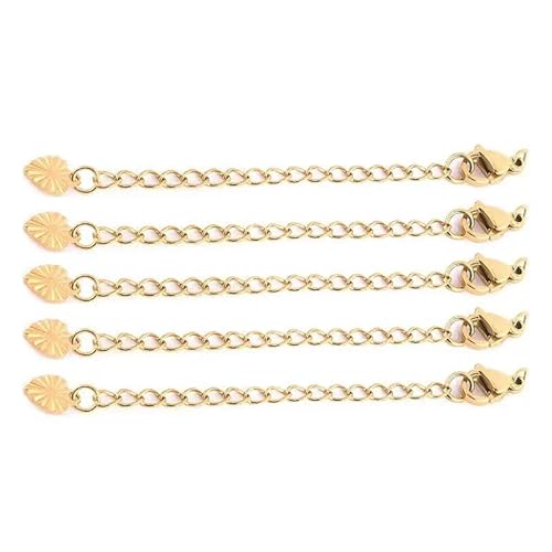 Lationday 10 verlängerte Schwanzketten mit Karabinerverschluss für DIY-Schmuckherstellung, Armband, Halskette, Schlüsselanhänger – langlebige Erkenntnisse Lationday 10 verlängerte Schwanzketten mit Karabinerverschluss für DIY-Schmuckherstellung, Armband, Halskette, Schlüsselanhänger – langlebige Erkenntnisse von Lationday