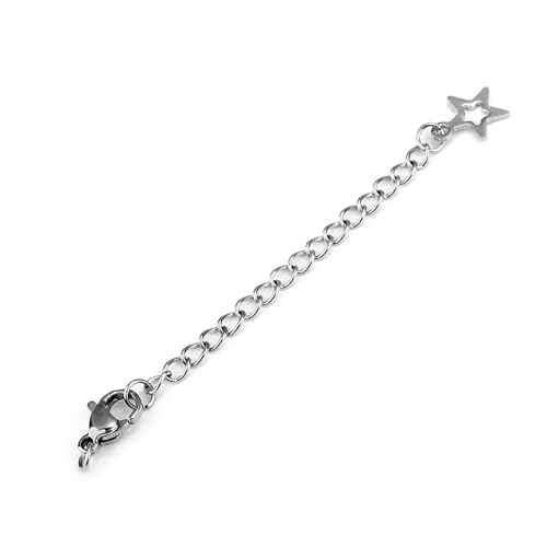 Lationday 10 verlängerte Schwanzketten mit Karabinerverschluss für DIY-Schmuckherstellung, Armband, Halskette, Schlüsselanhänger – langlebige Erkenntnisse von Lationday